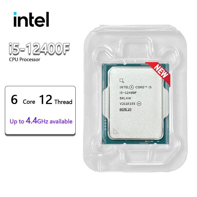 Intel Core i5-12400F i5 12400F CPU processor LGA 1700 New but