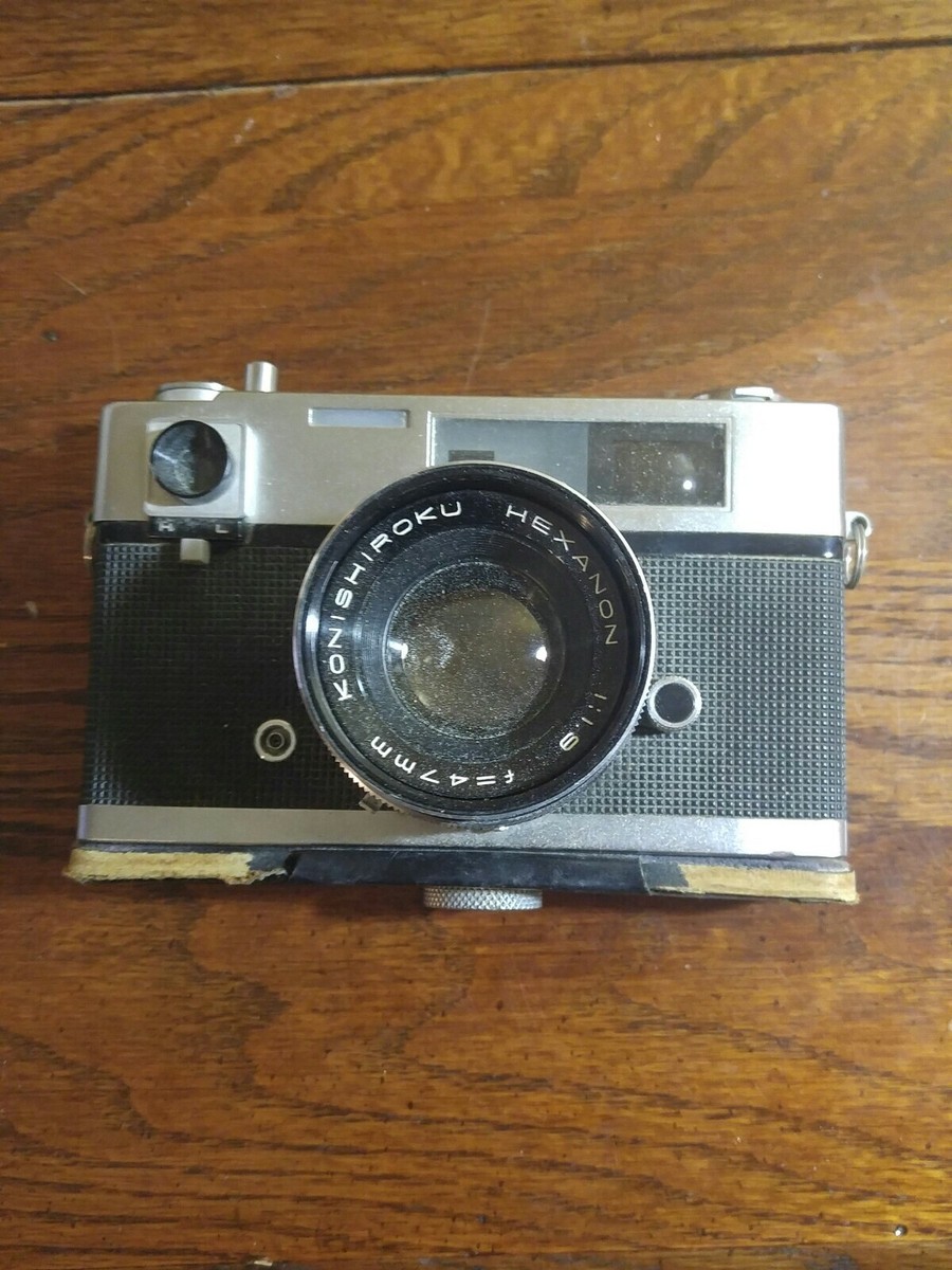 Vintage Konica Auto S 35mm Rangefinder Film Camera w/ 47mm f1.9