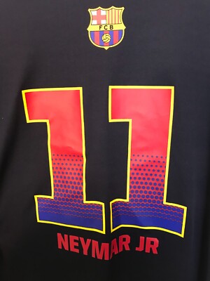 11 NEYMAR Jr FCB Football Club Barcelona BARCA Boys NAVY T-Shirt
