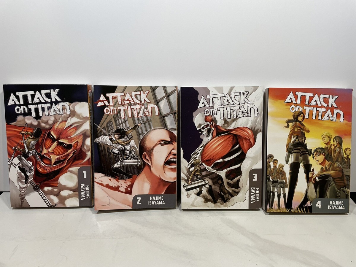 Attack On Titan Manga Vol 1-34 Complete Set English * Bonus 2