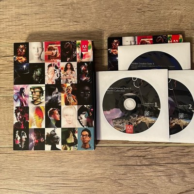 Adobe CS6 Master Collection for Windows Discs and Serial Number