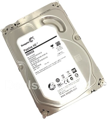 ST2000VM003 Seagate Pipeline HD 2TB 5900RPM SATA 6Gbps 64MB Cache