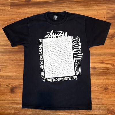 Vintage Men's Stussy T Shirt Made In Mexico Tag Size Medium M Y2k