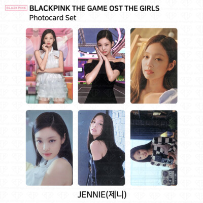 BLACKPINK THE GAME OST THE GIRLS Official Photocard OST QR Card