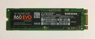 Samsung SSD 860 EVO M.2 2280 500GB 500G SATA III 3D NAND Internal