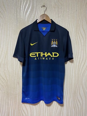 MANCHESTER CITY 2014 2014 AWAY FOOTBALL SHIRT SOCCER JERSEY NIKE