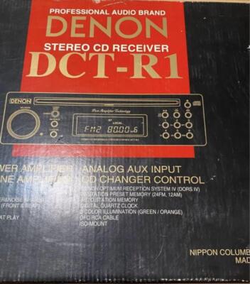 Denon Dct-R1 Car Stereo Copper Plated Chassis Model w/ Box r# | eBay