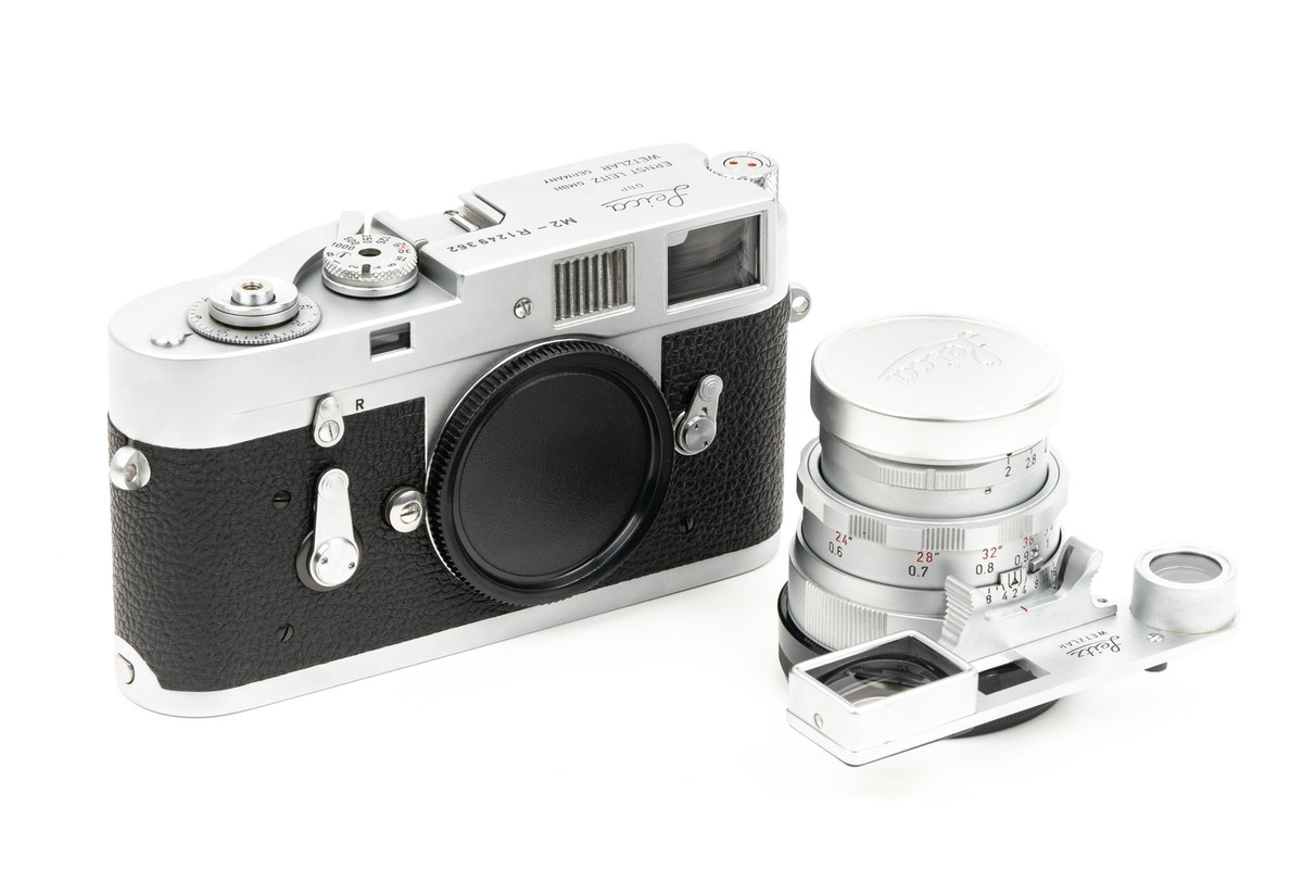Leica M2-R Camera Body Silver + Leitz Summicron 50mm f/2 DR Rigid