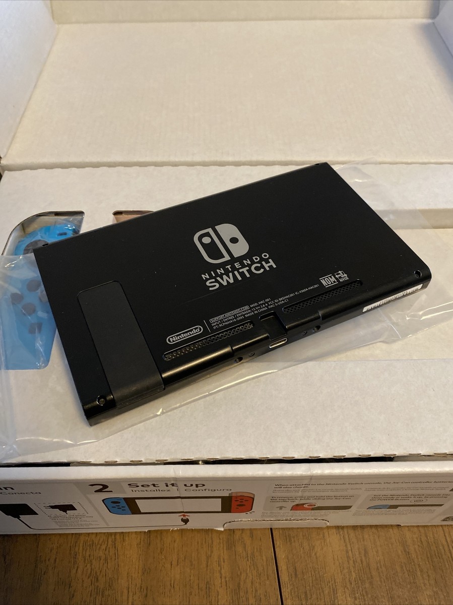 Unpatched Nintendo Switch Red Blue Console In Box Launch model Low