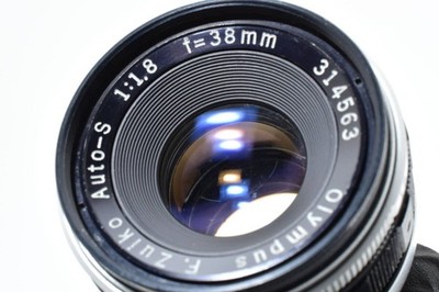 Olympus F.ZUIKO Auto-S 38mm F/1.8 MF Lens for PEN-F FT Excellent