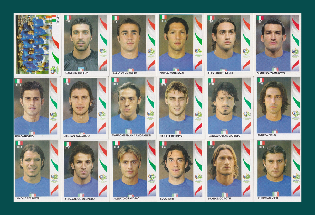 Italy National Team - Panini FIFA World Cup Germany 2006 stickers