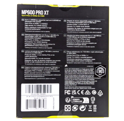 CORSAIR MP600 PRO XT 1TB M.2 NVMe PCIe Gen. 4 x4 SSD CSSD