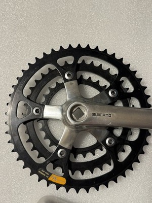 Vintage Shimano Deore XT Fc-m730 MTB Crankset 175mm Crank Arms 5