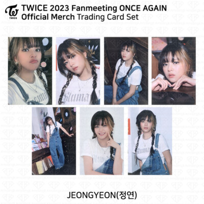 TWICE 8th Anniversary ONCE AGAIN Fanmeeting Pop up MD Trading Card