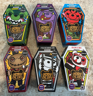 Set of 6 Deddy Bears Series 5 Mini Bears 6