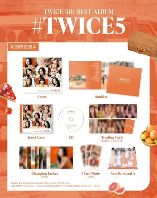 TWICE #TWICE5 LIMITED EDITION A CD + PHOTO BOOK + ACRYLIC STAND +
