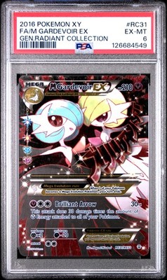 PSA 6 M Gardevoir Ex #RC31 2016 Pokemon Xy Generations Radiant