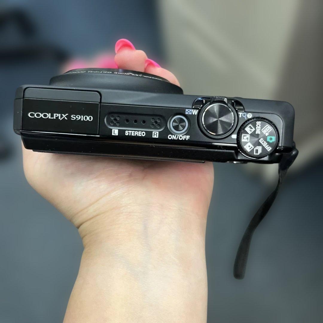 Nikon COOLPIX S9100 Black Digital Camera 12.1MP 18x Optical Zoom