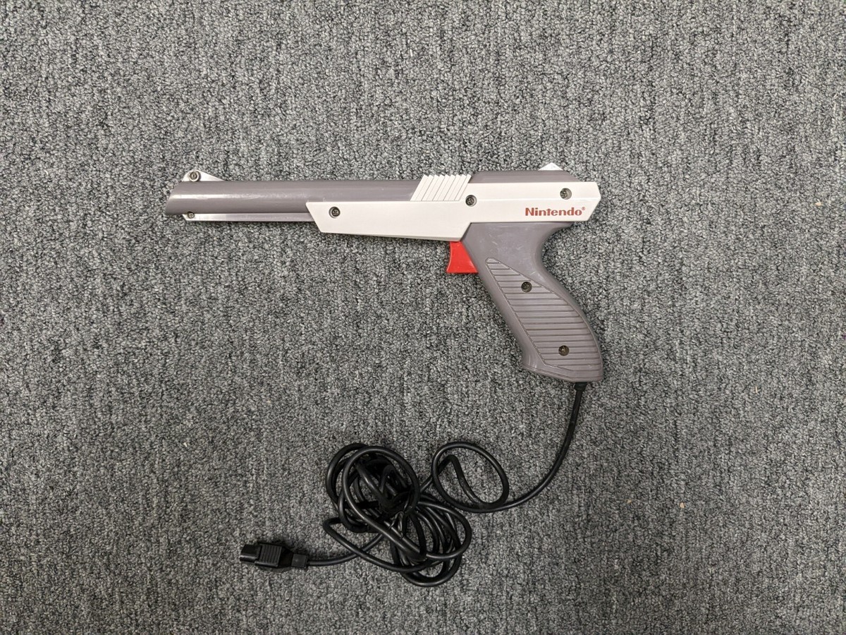 Official Nintendo NES-005 Gray Light Gun Zapper, Tested! | eBay