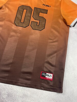 VINTAGE FUBU Jersey Mens size s Football Hip Hop 05 Logo Y2K Retro
