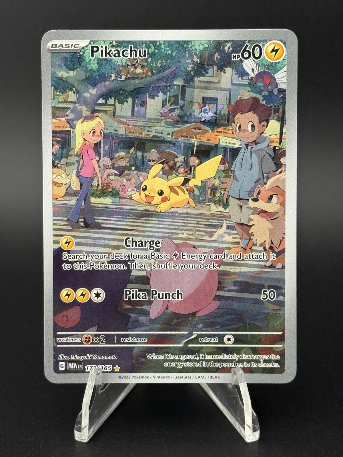 Pikachu 2023 Scarlet & Violet: 151 #173/165 Illustration Rare