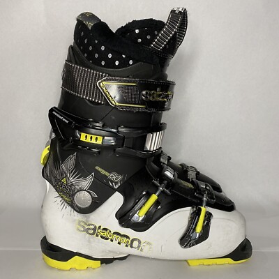 Salomon Quest Access Energyzer 60 Black White Ski Boots Size 26.0