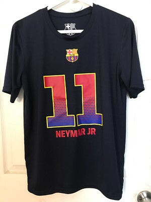 11 NEYMAR Jr FCB Football Club Barcelona BARCA Boys NAVY T-Shirt