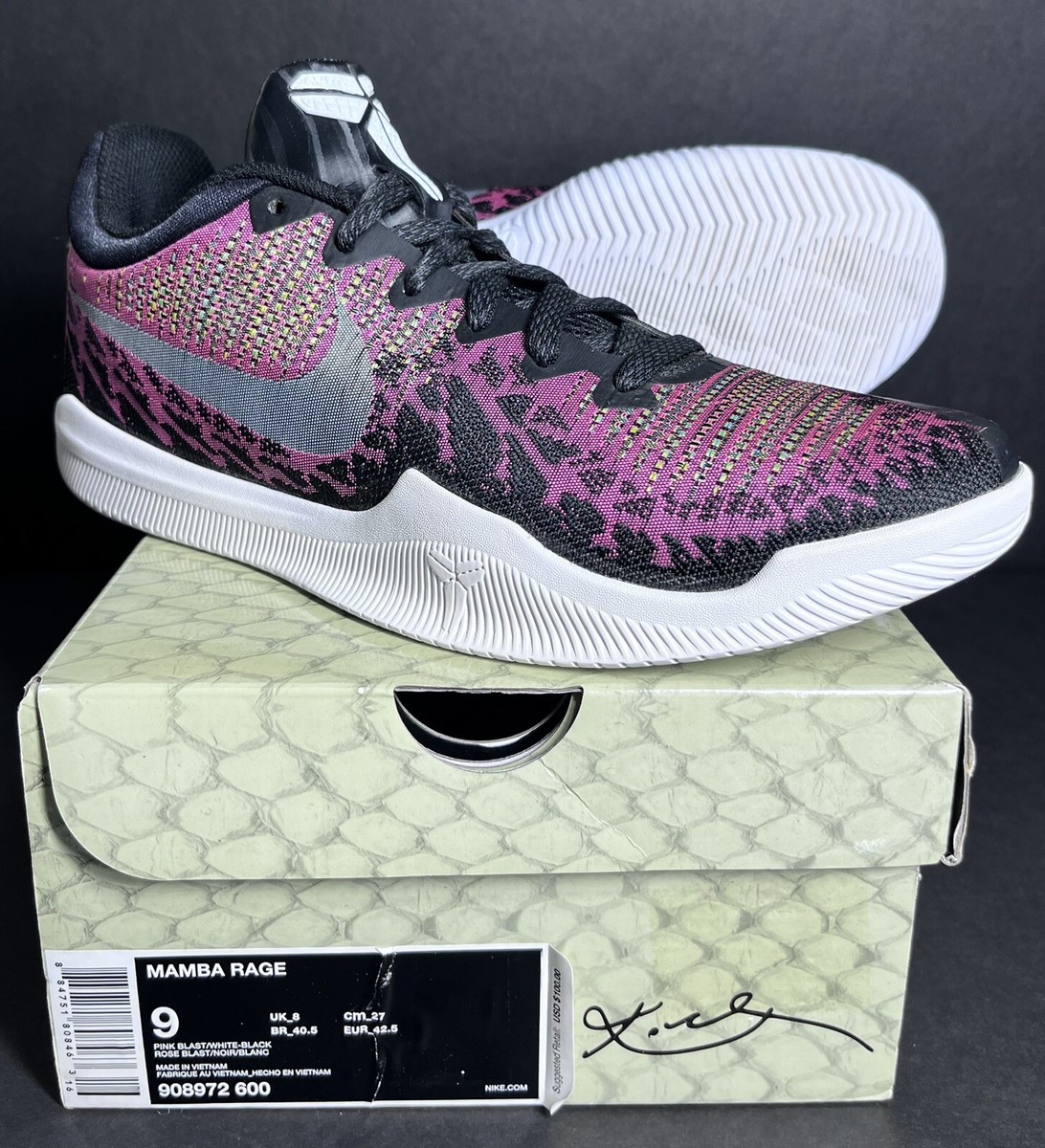 Nike Kobe Mamba Rage Pink Blast Mentality White Black 908972600