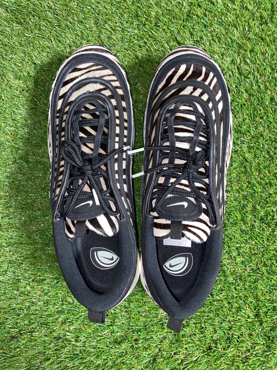 Nike Air Max 97 G NRG Golf Shoes Zebra Fur Black Sail DH1313-001