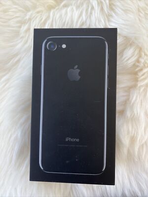 Apple iPhone 7 Empty Original Retail Box 128GB Jet Black BOX ONLY
