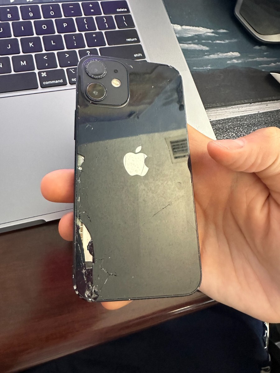 Apple iPhone 12 mini - 64GB - Black (Unlocked) - Back / Front C