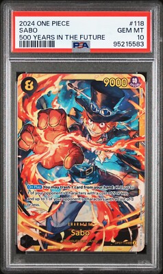 2024 One Piece Sabo OP07 English OP07-118 SEC PSA 10 Gem Mint | eBay