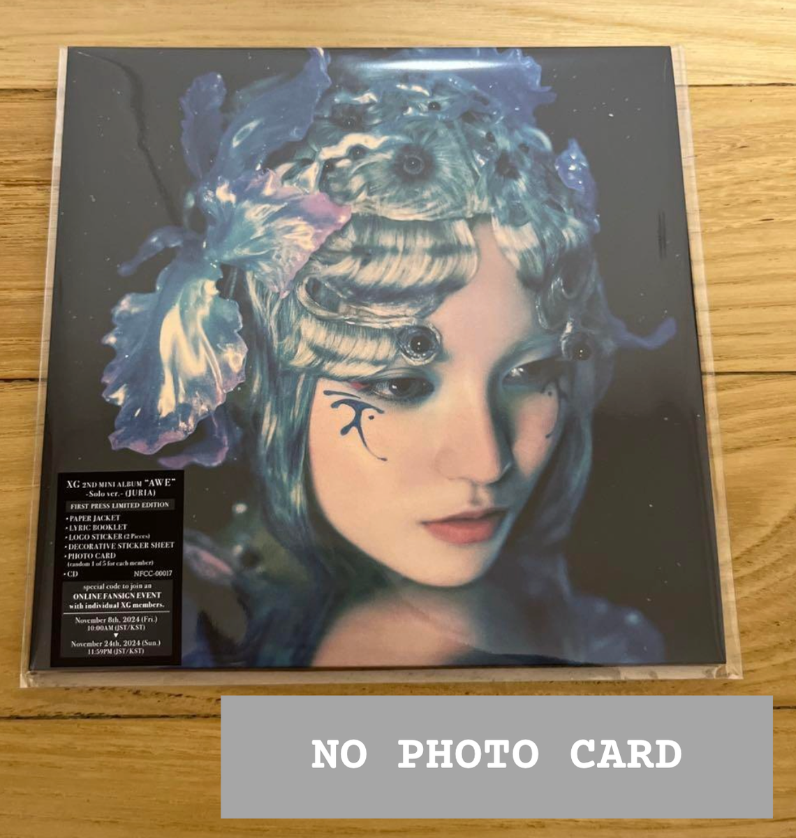 XG AWE JURIA solo Jacket CD + Photo card Complete set | eBay