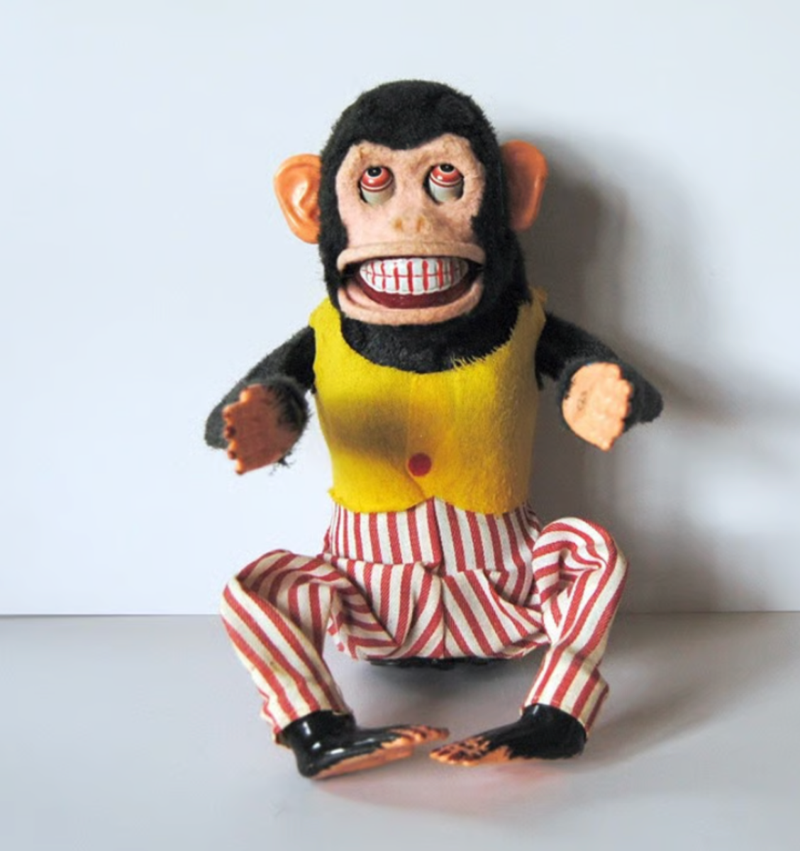 Vintage Musical Jolly Chimp Clapping Cymbal Monkey Toy - Japan