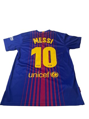 FC Barcelona Leo Messi #10 Jersey Blue & Red Rakuten Official