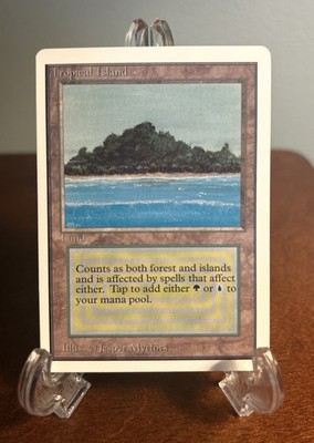 MTG Tropical Island UNLIMITED Edition Dual Land LP Magic the
