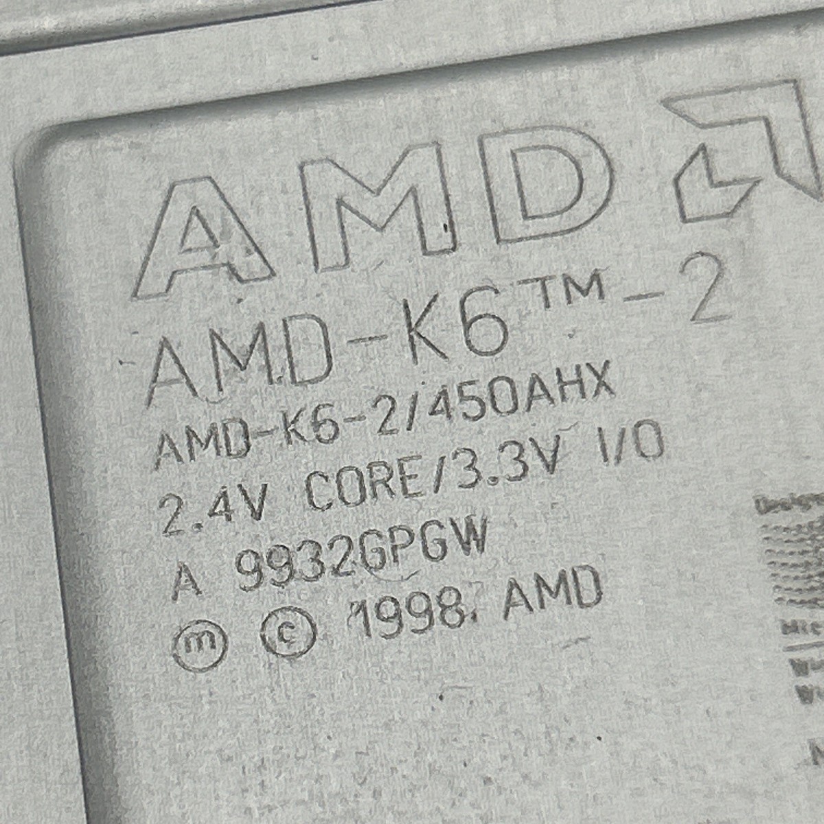 Rare AMD K6-2 450 AHX 450MHz 2.4v core 3.3V Socket 7 CPU 1998