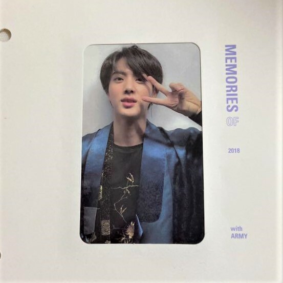 BTS Bangtan Memories of 2018 Blu-ray Limited Official Photocard