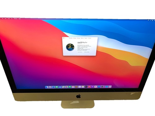 2020 Apple iMac 27 Inch 5K / 10-CORE i9 / 500GB SSD / 128GB RAM
