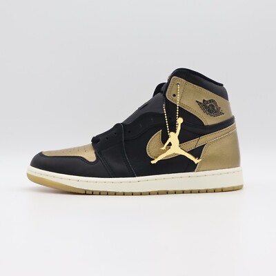 DZ5485-071 Nike Air Jordan 1 Retro High OG Black and Gold (Men's
