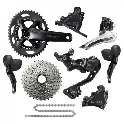 New Shimano GRX RX400 2x10 Speed Full gravel Groupset FC-RX600 46