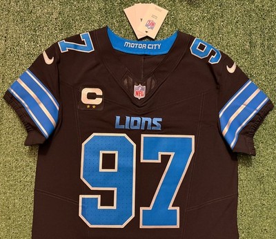 Aidan Hutchinson Detroit Lions Black Nike Vapor Fuse Elite Jersey