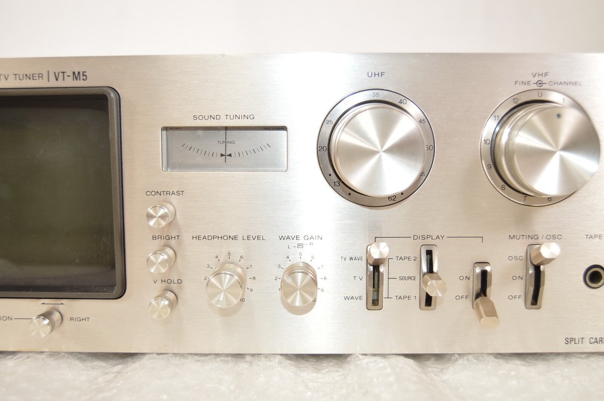 Sony VT-M5 Audioscope TV Tuner High End Vintage Gold Tested