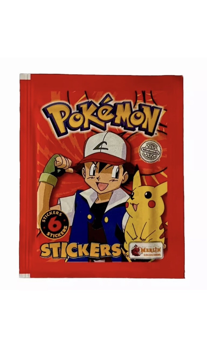 Pokemon 1999 Merlin Topps Series 1 Sticker Factory Sealed Booster