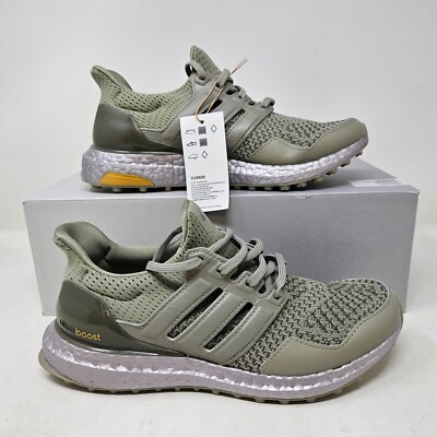 Men's Adidas Ultraboost Spikeless Golf Shoes / Olive / GV6920