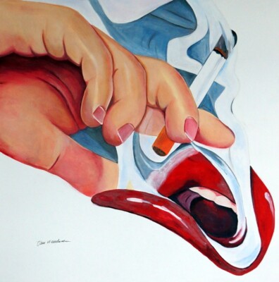TOM WESSELMANN Original Acrylic on Paper, Art Painting Hand Signed