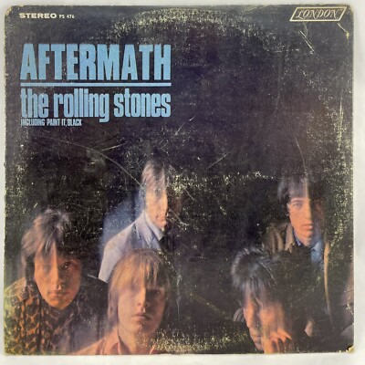 ROLLING STONES AFTERMATH 1966 LP EXC Vinyl London Record PS-476