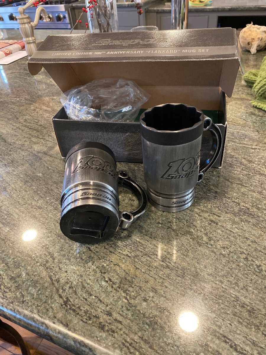 Snap On 100th anniversary flankard mug set made in USA | eBay