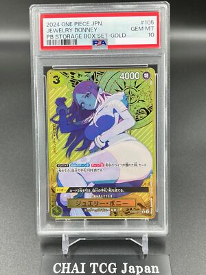 PSA 10 Jewelry Bonney OP08-105 Parallel Gold THE BEST Storage ONE