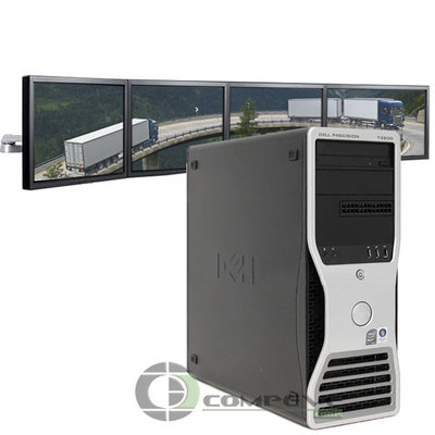 Dell Precision T3500 E5520 2.26Ghz 8GB 500GB 4 Monitor Desktop for